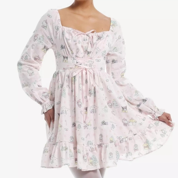 Hello Kitty Christmas Dress Size Medium - Picture 3 of 11